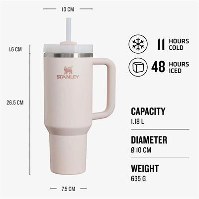 Stanley 40OZ QNCHR 2.0 FLWSTATE TUMB ROSE QRTZ 2.0-EU Termos AS1013230023
