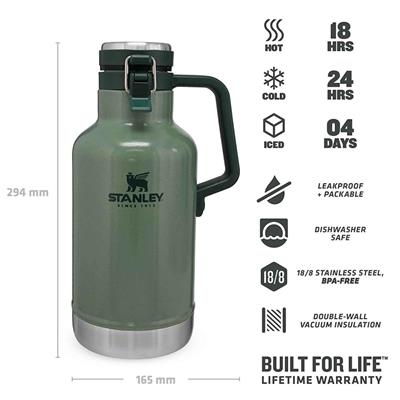 Stanley 64OZ Classıc Vac Growler H.Green EU AS1001941067