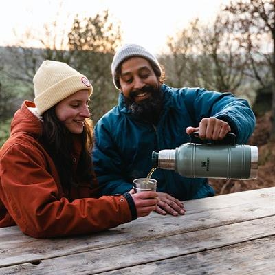 Stanley The Artisan Thermal Bottle 1.4L / 1.5QT Hammertone Green Termos Bardak AS1011429004