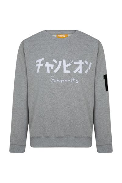 Superfly Bisiklet Yaka Erkek Sweatshirt SPF101232313408