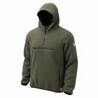Superfly Kapüşonlu Yarım Fermuar Erkek Polar Sweatshirt SPF101222211632
