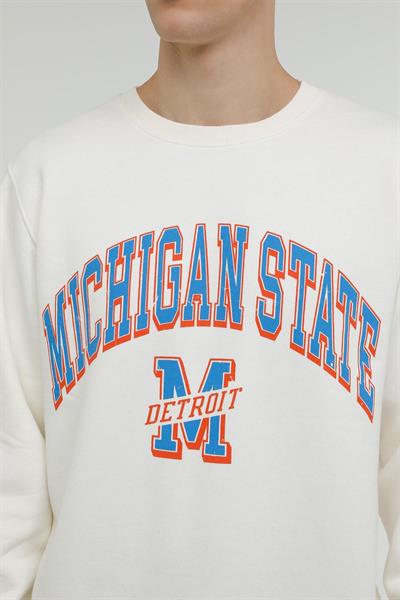 Superfly Michigan State Bisiklet Yaka Erkek Sweatshirt SPF101232313117