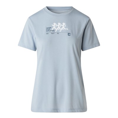 The North Face W BITMAP SILHOUETTE SHORT SLEEVES TEE-GR Kadın Tişört NF0A8G0CFM21