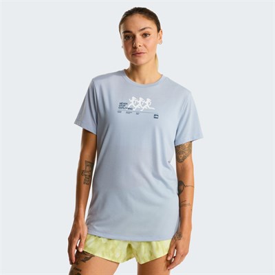 The North Face W BITMAP SILHOUETTE SHORT SLEEVES TEE-GR Kadın Tişört NF0A8G0CFM21