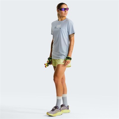 The North Face W BITMAP SILHOUETTE SHORT SLEEVES TEE-GR Kadın Tişört NF0A8G0CFM21