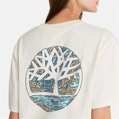 Timberland Illustrated Tree Logo Back Graphic Tee Erkek Tişört TB0A6DG5CM91