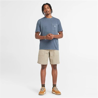 Timberland MERRYMACK RIVER Garment Dye Chest Pocket Erkek Tişört TB0A5VDH4331