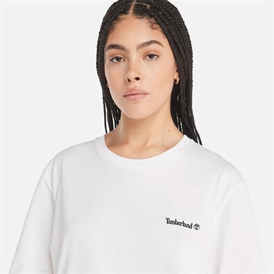 Timberland Small Linear Logo Print Tee Erkek Tişört TB0A5QQT1001