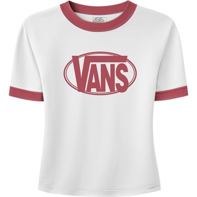 Vans W CENTER CHEST RINGER TEE Kadın Tişört VN000TXSWHT1