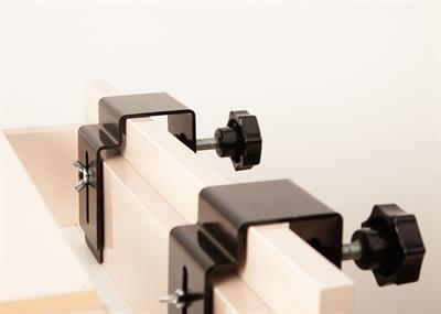 Çekmece Önü Sıkıştırma Klipsi Montaj Aparatı Siyah 2li Set | 10-15 cm Ayarlanabilir