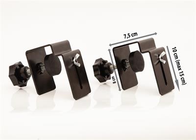 Çekmece Önü Sıkıştırma Klipsi Montaj Aparatı Siyah 2li Set | 10-15 cm Ayarlanabilir