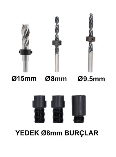 Minifix 16-30mm Ayarlanabilir Alüminyum Şablon Seti