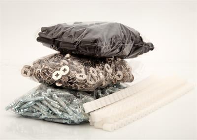 Minifix Takımı 250 Adet (Nikel Gövde, Mil, Dubel, Kavela)