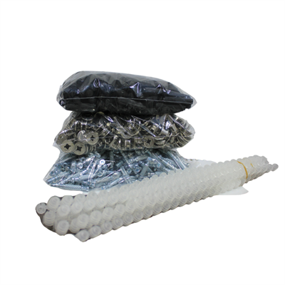 Minifix Takımı 250 Adet (Nikel Gövde, Mil, Dubel, Kavela)