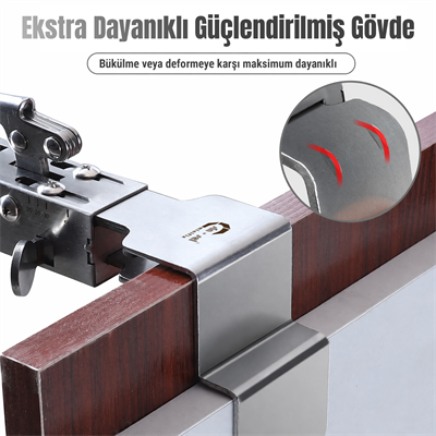 Paslanmaz Çelik Ayarlanabilir Çekmece Önü Montaj Aparatı
