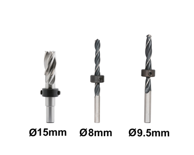 Yedek Matkap Uç Seti (8mm , 9.5mm , 15 mm)