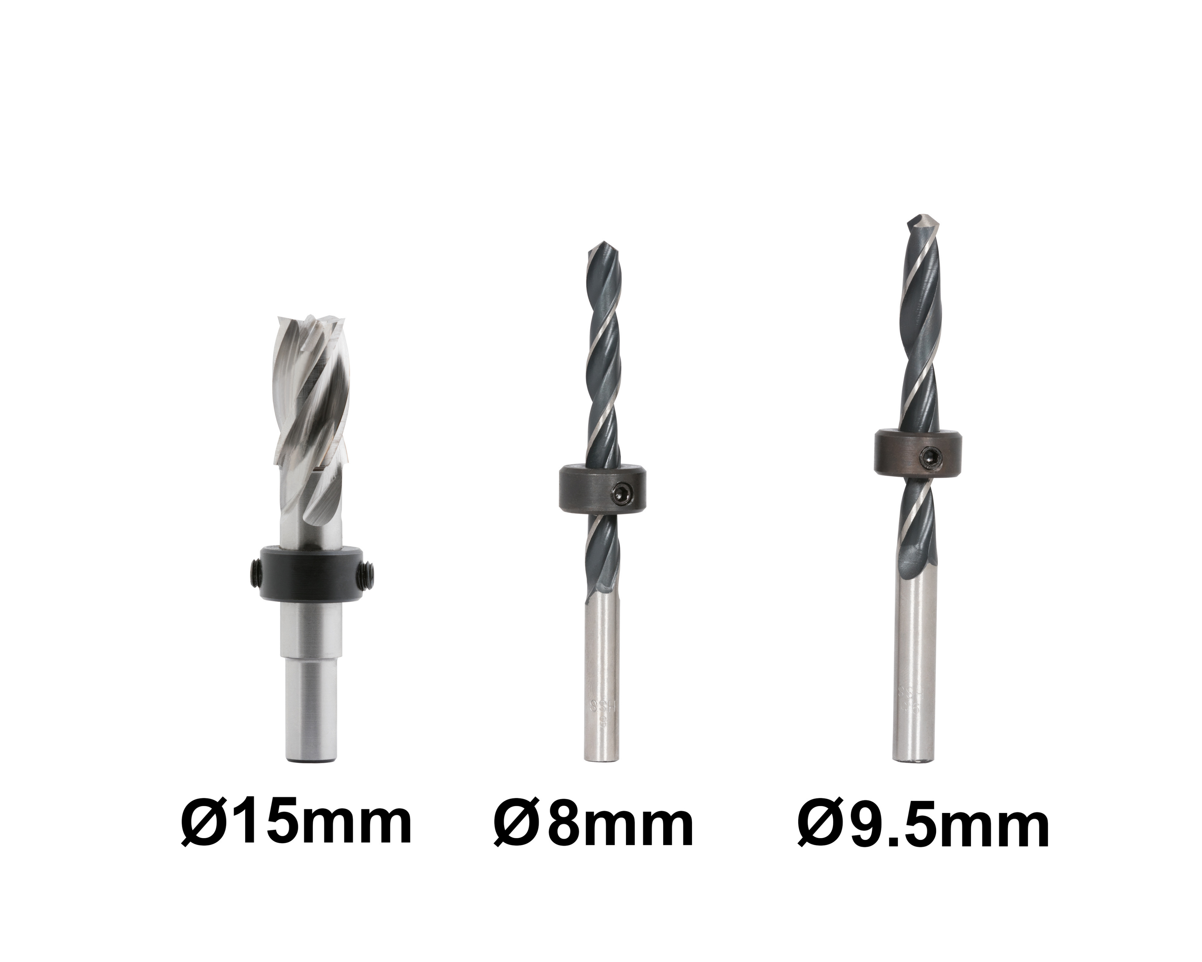 Yedek Matkap Uç Seti (8mm , 9.5mm , 15 mm)