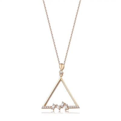 0.15 Karat Baget Pırlanta Kolye