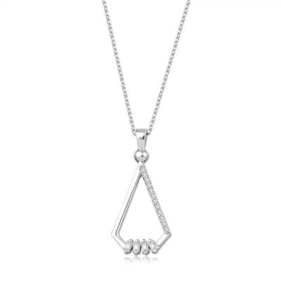 0.13 Karat Baget Pırlanta Kolye