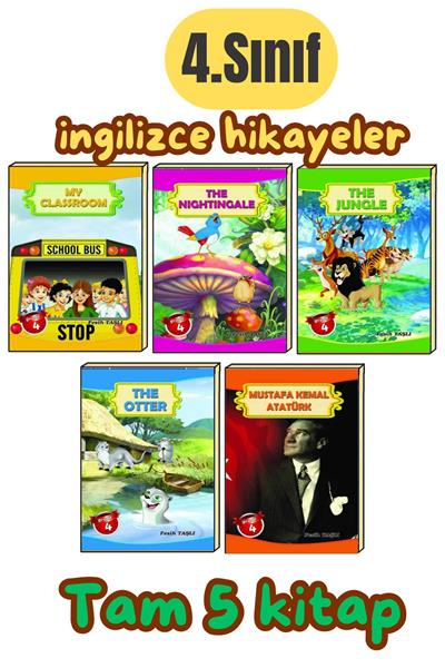 4.sınıf Öğrencilerinin Zevkle Okuyacağı Ingilizce 5li Hikaye Kitabı Seti