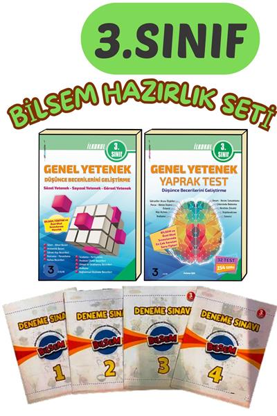 Bilsem 3.sınıf Hazırlık Seti Konu Anlatımlı Soru Çözümlü Ve 4lü Fasikül Deneme Sınavı