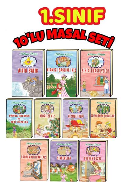 En Güzel Seçme Masallar 1. Sınıflar Için Büyük Boy Resimli 10 Kitap Pinokyo-pamuk Prenses Vs