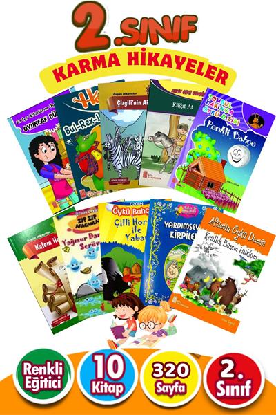 Karma Hikaye Seti  10 Kitap 2. Sınıflar için