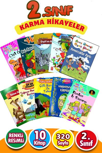 Karma Hikaye Seti  10 Kitap 2. Sınıflar için