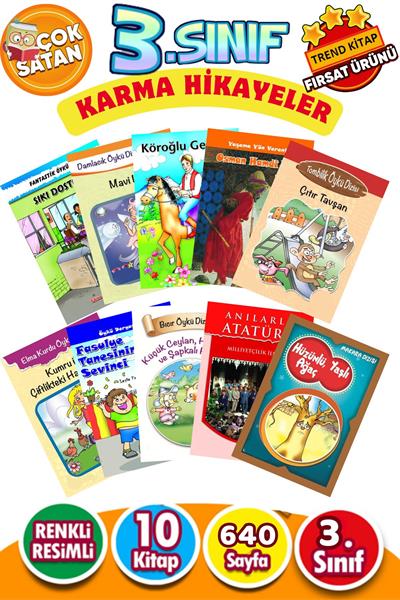 Karma Hikaye Seti  10 Kitap 3. Sınıflar için