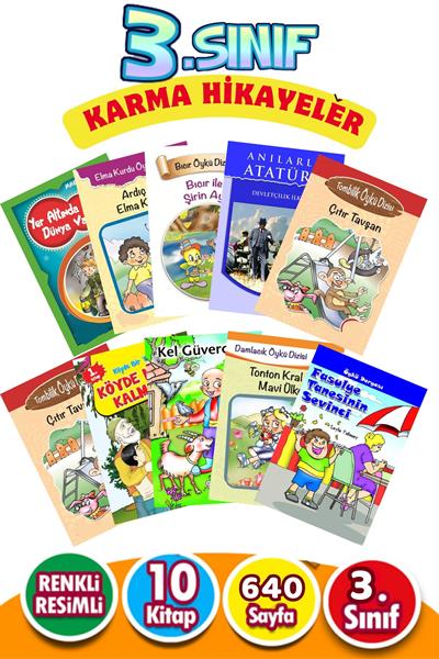 Karma Hikaye Seti  10 Kitap 3. Sınıflar için