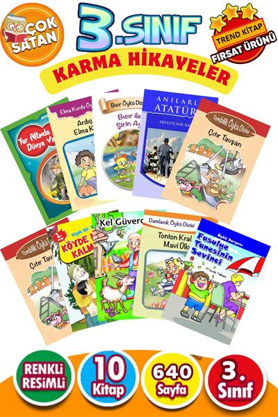 Karma Hikaye Seti  10 Kitap 3. Sınıflar için
