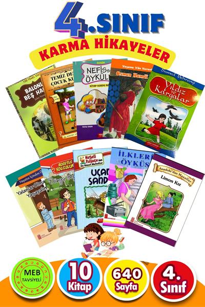 Karma Hikaye Seti  10 Kitap 4. Sınıflar için