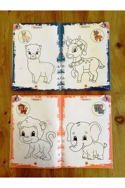 Minikler için Eğlenceli Boyama Kitapları(TAM 20 KİTAP)