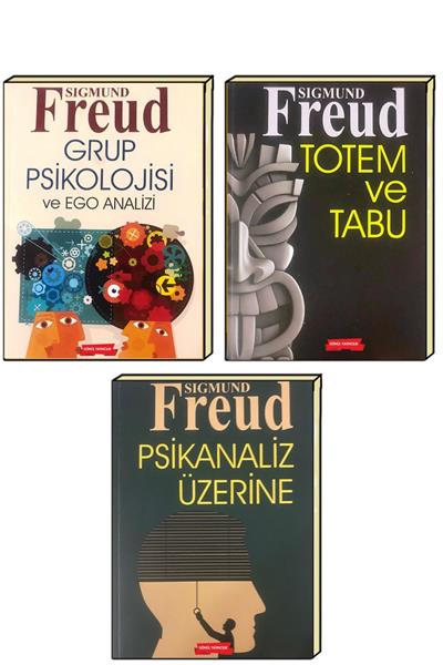 Sigmund Freud Psikanaliz Üzerine Totem Tabu Grup Psikolojisi Tam 3 Kitap