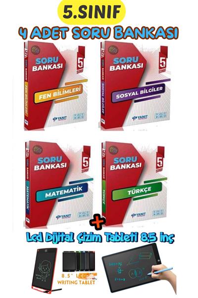Yanıt 5.Sınıf Matematik-Türkçe-Fen Bilimleri-Sosyal Bilgiler tam 4 kitap