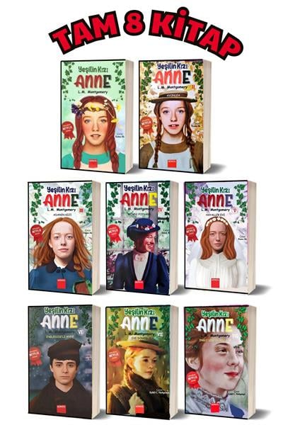 Yeşilin Kızı Anne seti tam 8 kitap (Lucy Maud Montgomery)