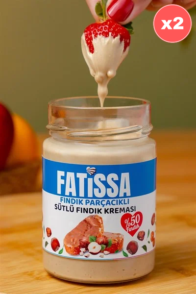 Fındık Parçacıklı Sütlü Fındık Kreması 300 g X 2 Adet