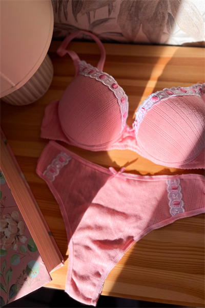 Juliet –Pembe  Pamuklu Sütyen Takımı