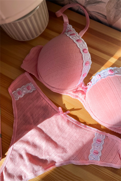 Juliet –Pembe  Pamuklu Sütyen Takımı
