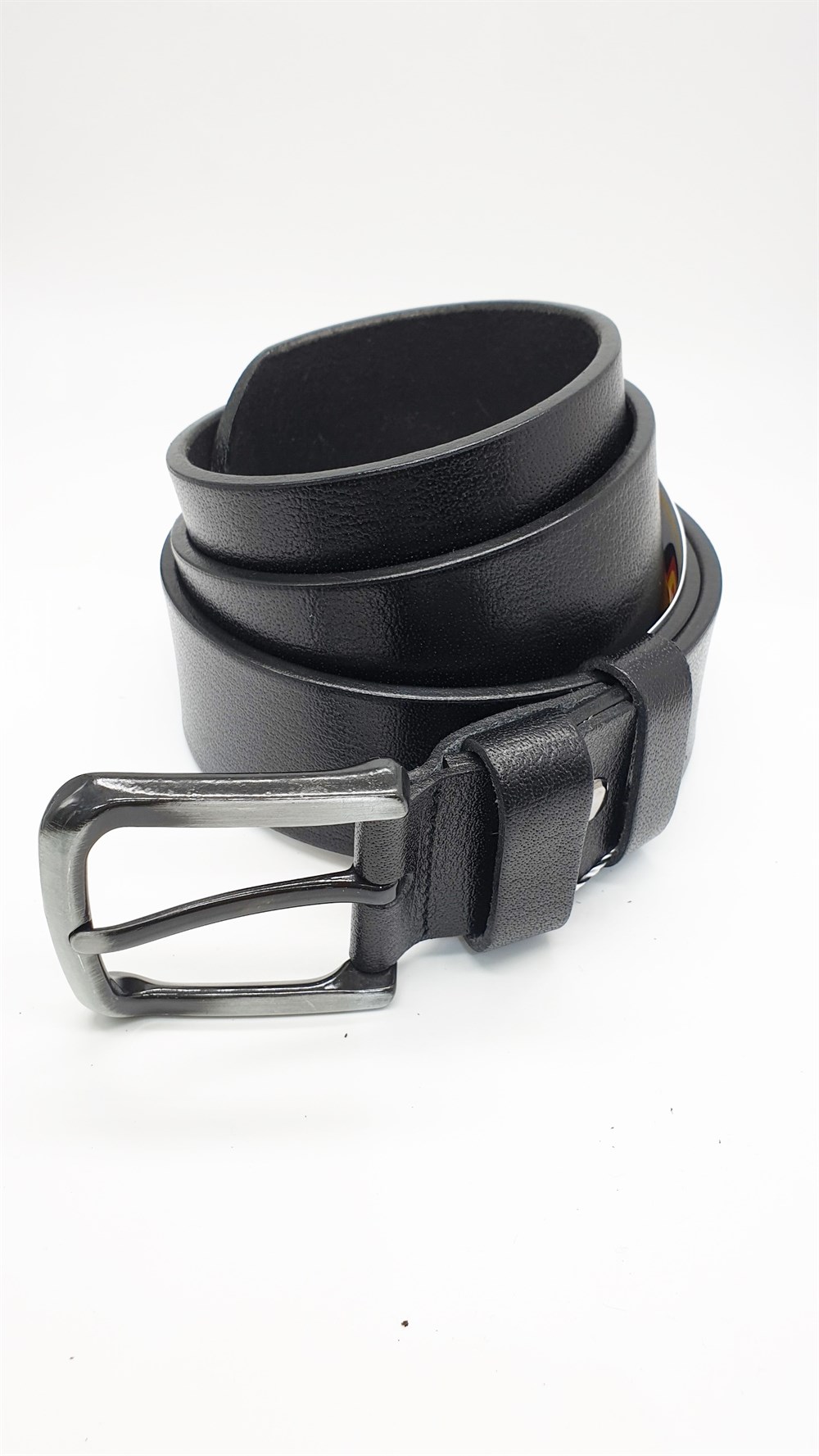 Sade Kaliteli Deri Siyah Renk Spor Kot Kemeri