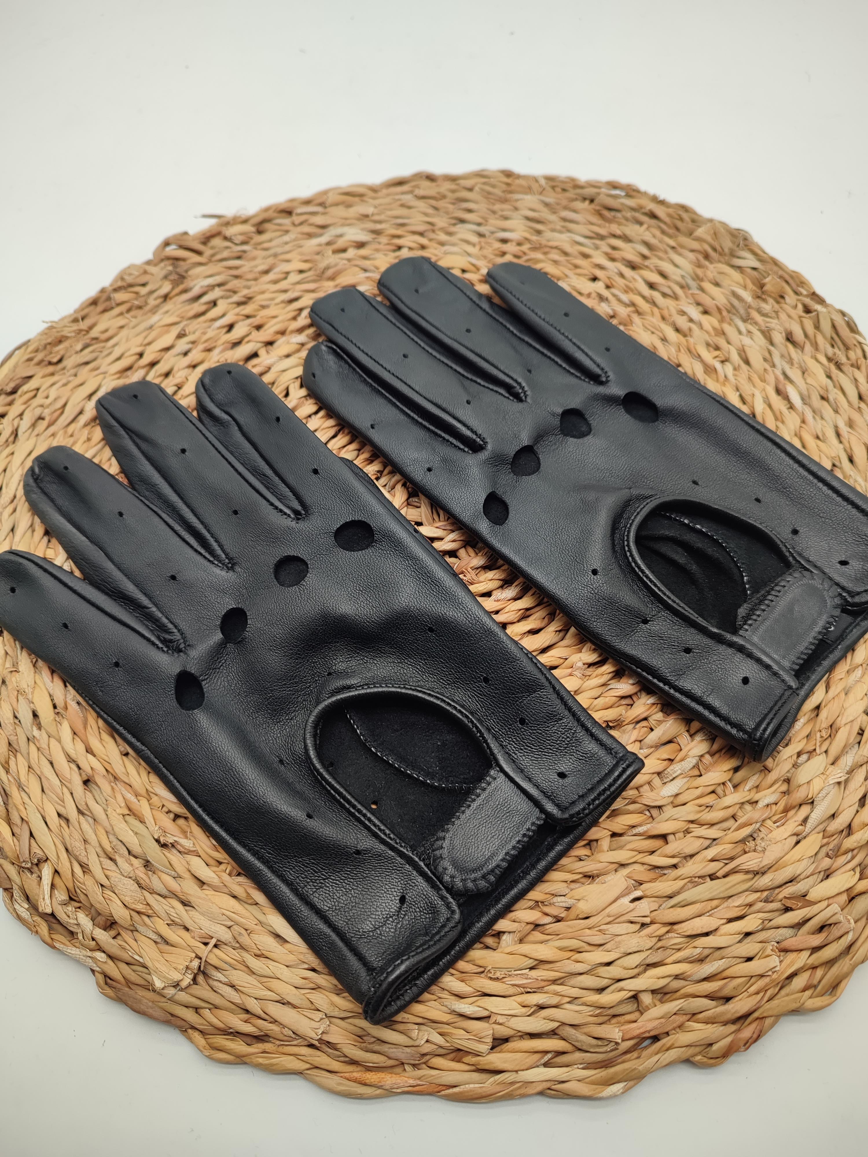 Erkek Deri Eldiven Motorcu Stili