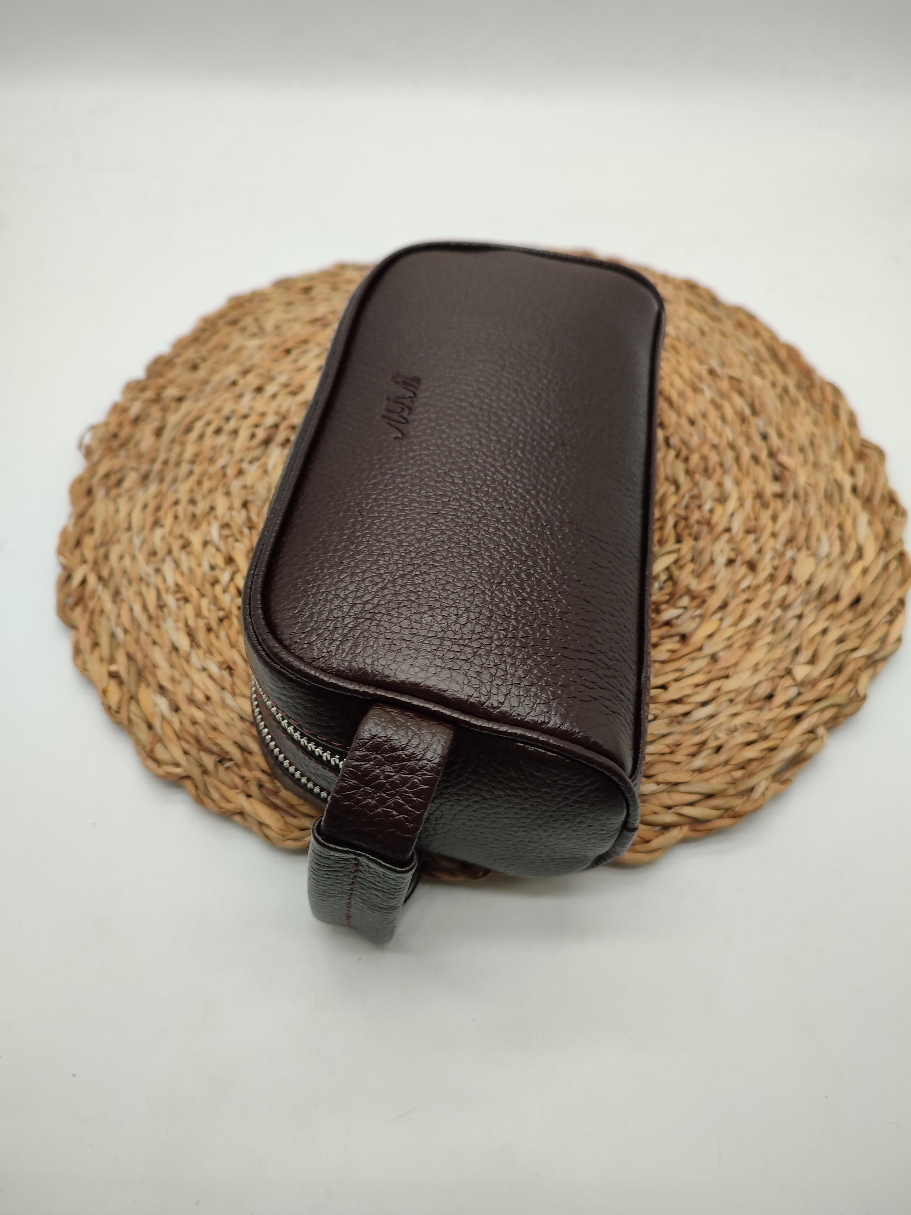 Kahve Renk Deri El Çantası