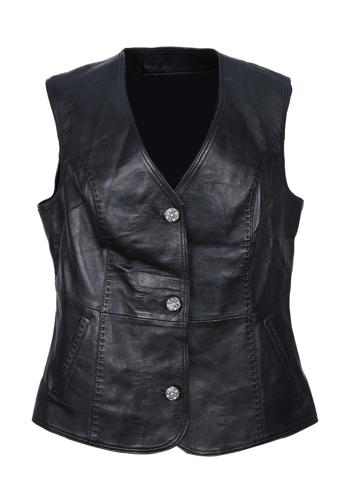 Kemer Üstü Model Kadın Deri Yelek