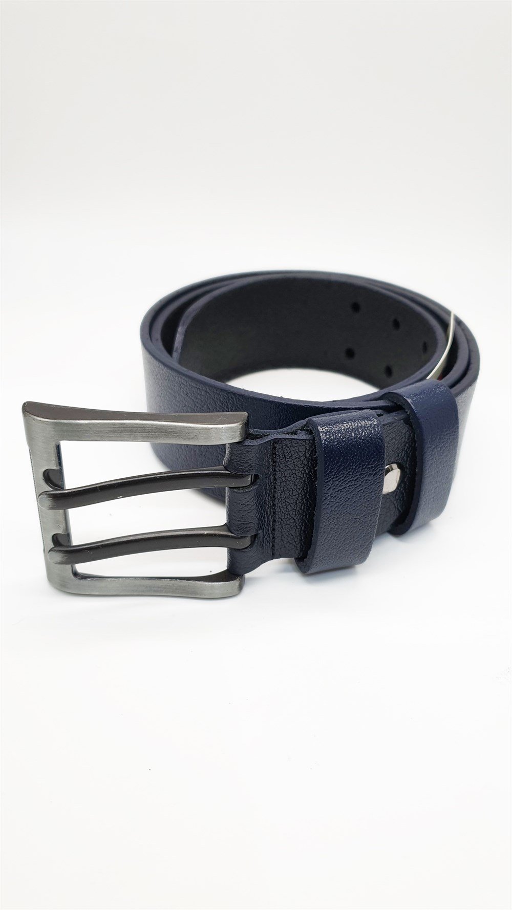 Lacivert Renk Çift Dil Tokalı Spor Kot Kemeri