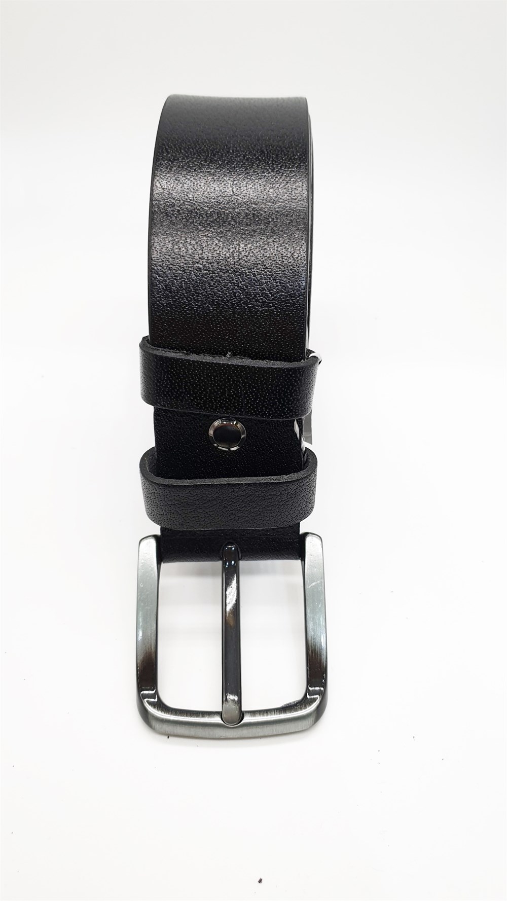 Sade Kaliteli Deri Siyah Renk Spor Kot Kemeri