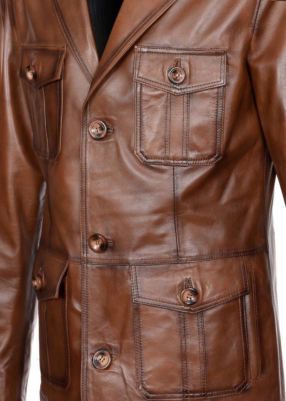 Safari Model Klasik Ceket Taba Renk