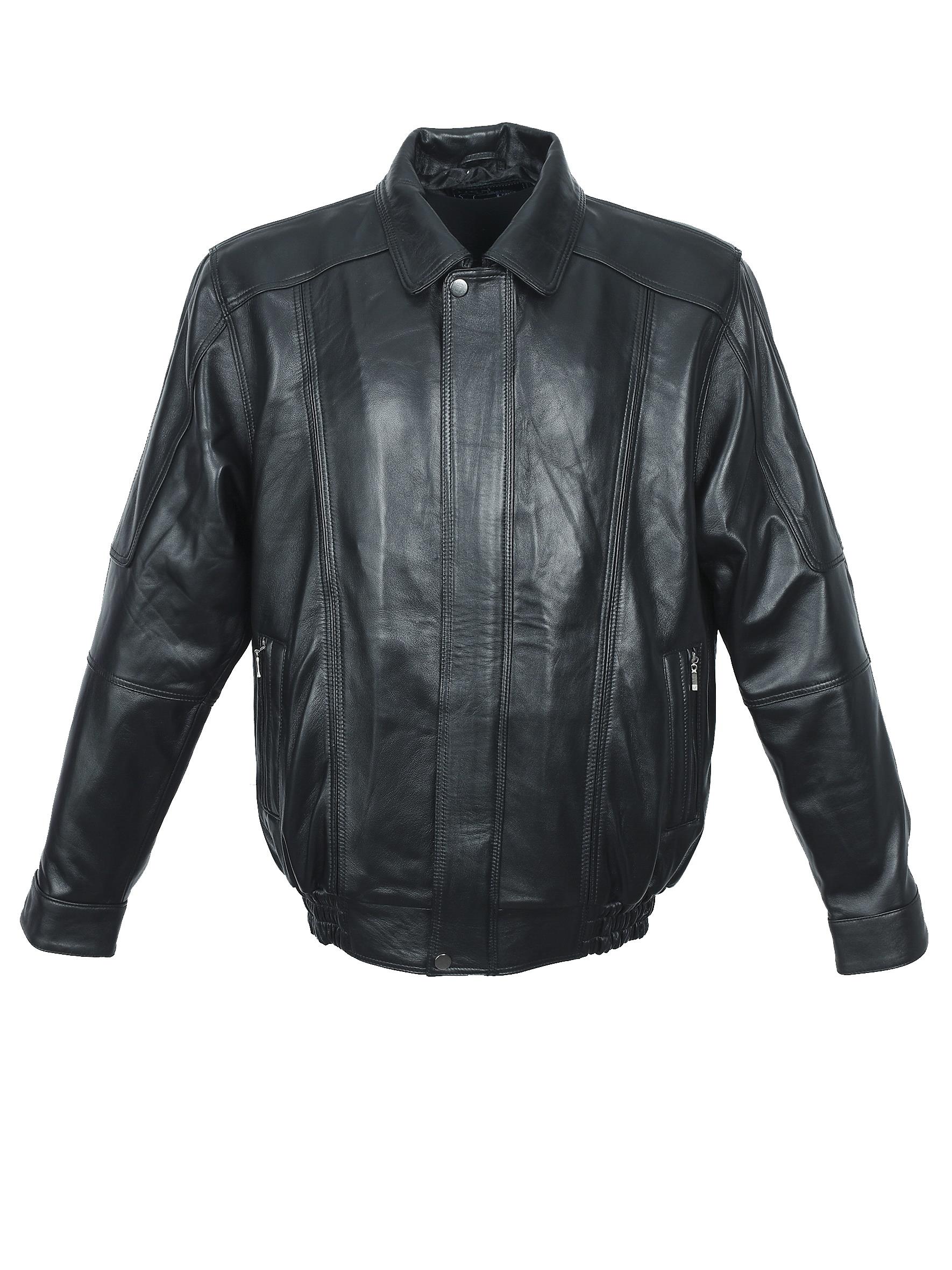 Siyah Renk Beli Lastikli Model Erkek Deri Mont