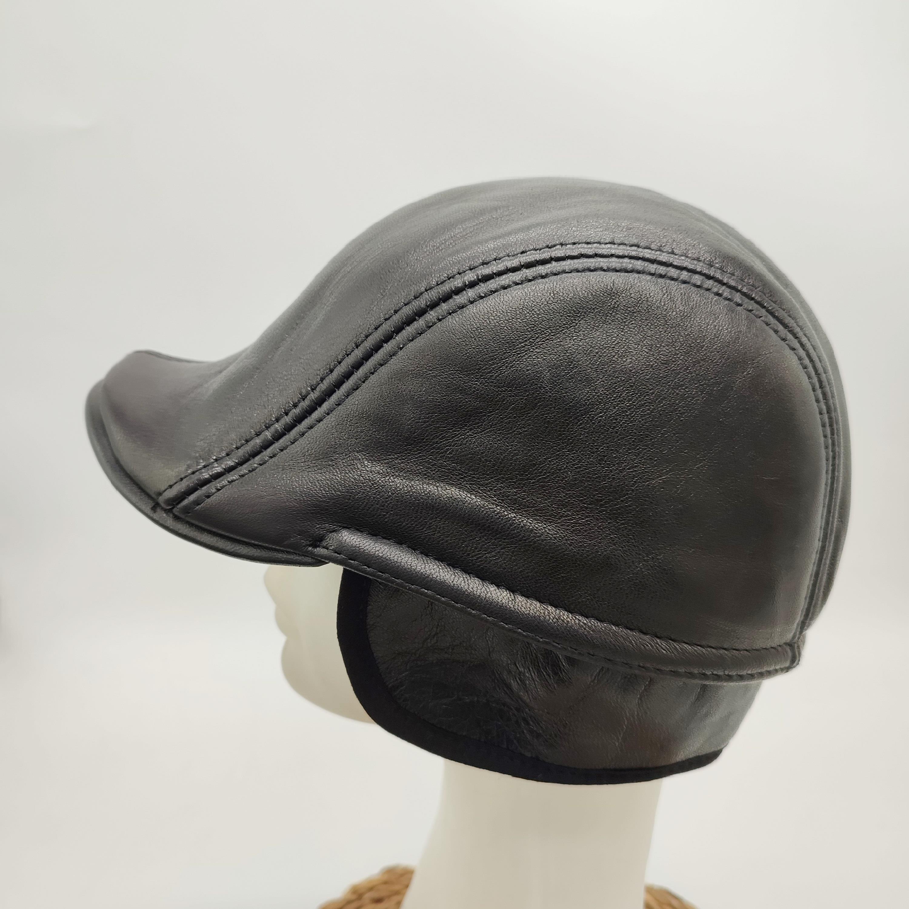 Siyah Renk Önü Düz Ördek Model Kasket 