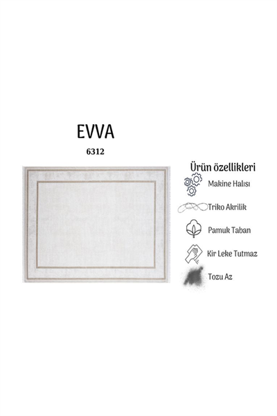 EVVA YUMUŞAK YÜZEY ÖZEL AKRİLİK HALI EVV 6312