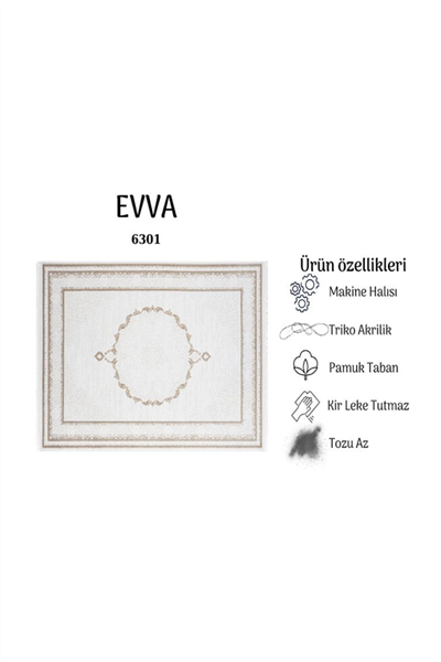 EVVA YUMUŞAK YÜZEY ÖZEL AKRİLİK HALI EVV 6301